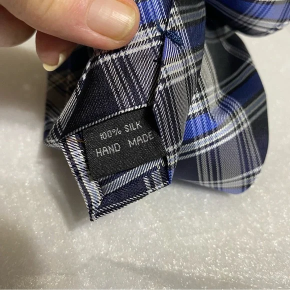 BEAU BRUMMEL SOHO Men's 100% Silk Tie ~ Plaids & Checks ~ Hand Made! - Picture 3 of 4